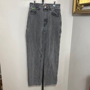 Empyre Tori 90s Size 4 Black Wash Carpenter Skate Jeans Baggy Denim
